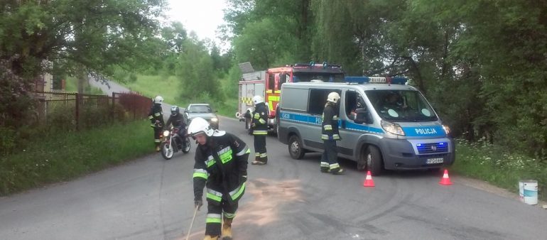 Zderzenie samochodu osobowego z ciężarowym – 12.06.2017 – Mystków